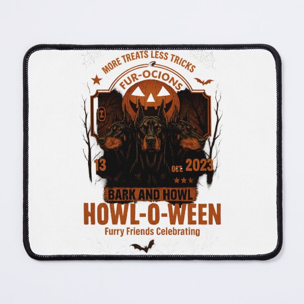 Item preview, Halloween Dog Doberman Treats Tricks Graphic Tee designed and sold by NSB-Design.