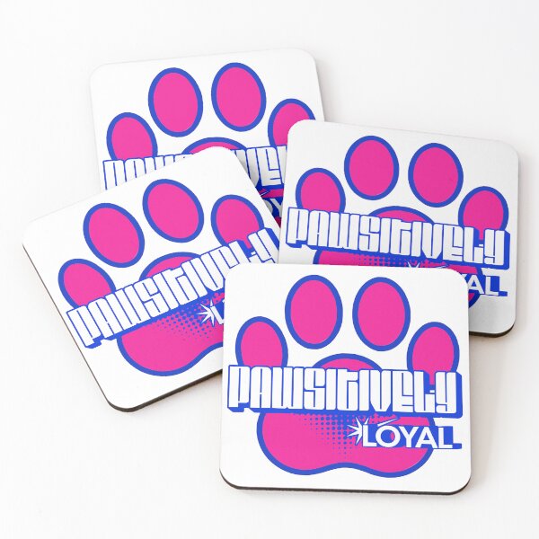 Item preview, Blue Pink Paw Print PAWSITIVELY Loyal Graphic Tee designed and sold by NSB-Design.