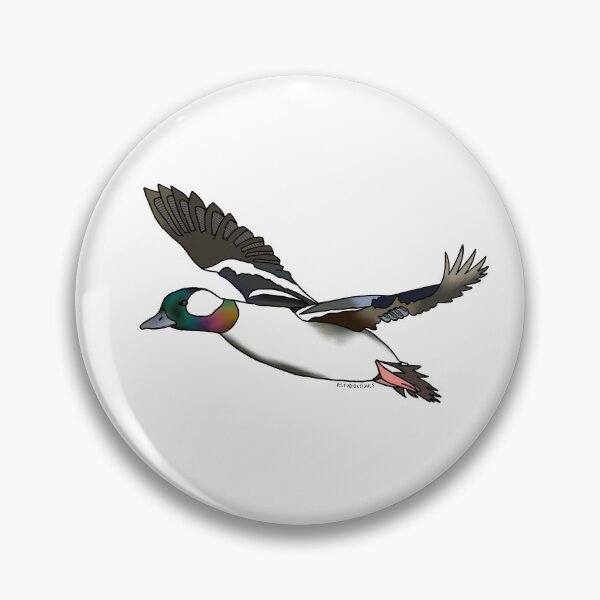 Item preview, Bufflehead Drake in Flight designed and sold by studiokeighls.