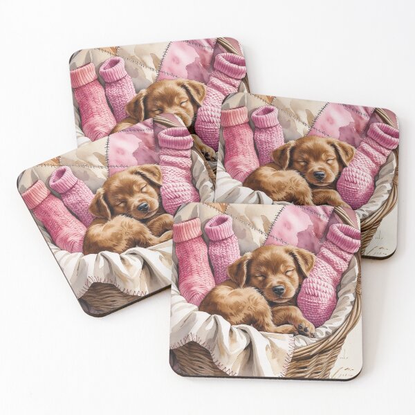 Item preview, Patchwork Puppy – Laundry Day Snuggles designed and sold by Deezyned.