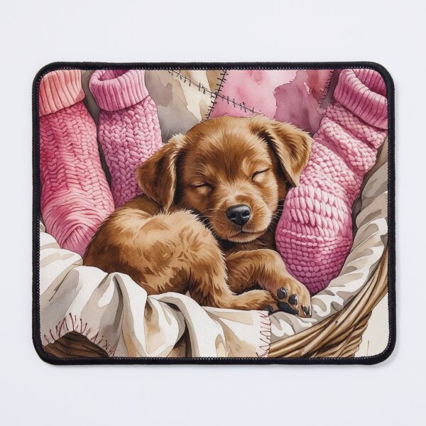 Item preview, Patchwork Puppy – Laundry Day Snuggles designed and sold by Deezyned.