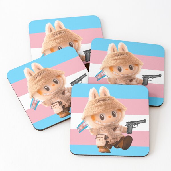 Item preview, Labubu Trans Pride designed and sold by Molespignoses.