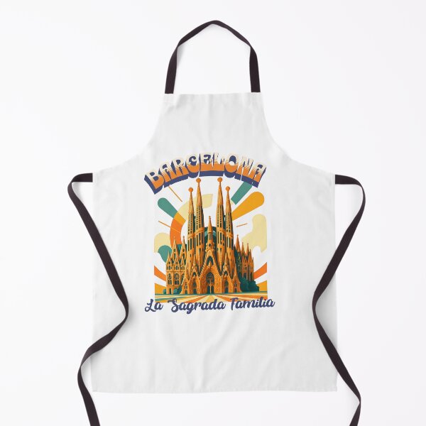 Item preview, BARCELONA Spain LA SAGRADA FAMILIA Vintage Poster and Greeting Card designed and sold by Earth Celebration Designs.