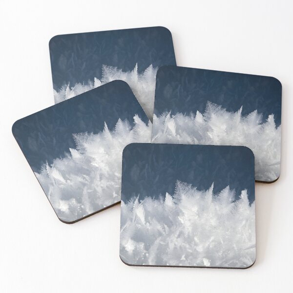 Item preview, Frost Crystals Macro Winter Ice Texture designed and sold by ConfuseLab Shop.