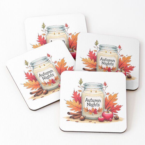Item preview, Autumn Candle Jar designed and sold by CozyinTime.