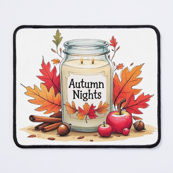 Item preview, Autumn Candle Jar designed and sold by CozyinTime.