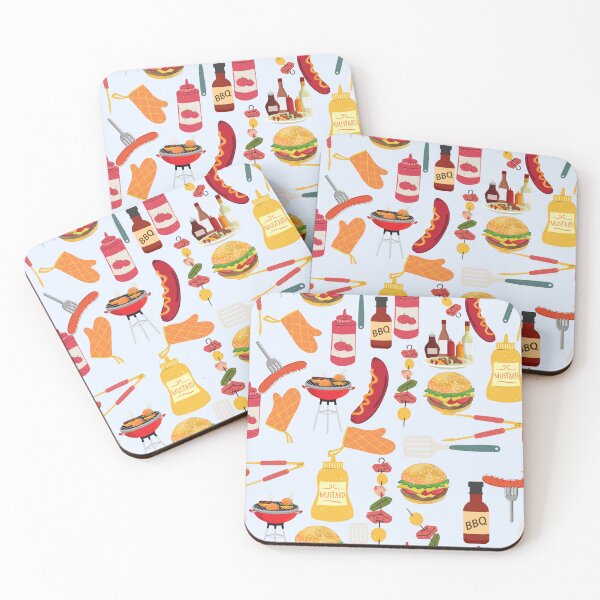 Item preview, Seamless BBQ Pattern — Grilling Tools, Meat, and Sauces Repeating Design designed and sold by StudioSamanthaa.