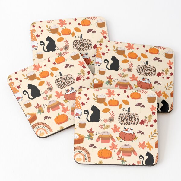 Item preview, Seamless Fall Pattern — Cozy Sweaters, Cats, Pumpkins & Autumn Elements Repeating Design designed and sold by StudioSamanthaa.