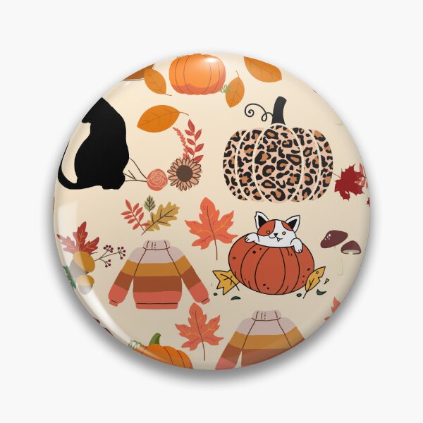 Item preview, Seamless Fall Pattern — Cozy Sweaters, Cats, Pumpkins & Autumn Elements Repeating Design designed and sold by StudioSamanthaa.