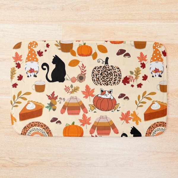 Item preview, Seamless Fall Pattern — Cozy Sweaters, Cats, Pumpkins & Autumn Elements Repeating Design designed and sold by StudioSamanthaa.