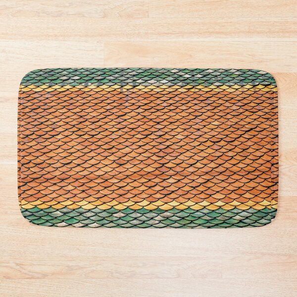 Item preview, Colorful Roof Tile Pattern – Scalloped Design Texture designed and sold by ConfuseLab Alt.