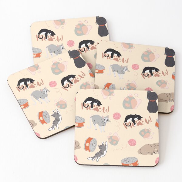 Item preview, Seamless Cat Pattern — Cute Cat Illustrations Repeating Design for Cat Lovers designed and sold by StudioSamanthaa.