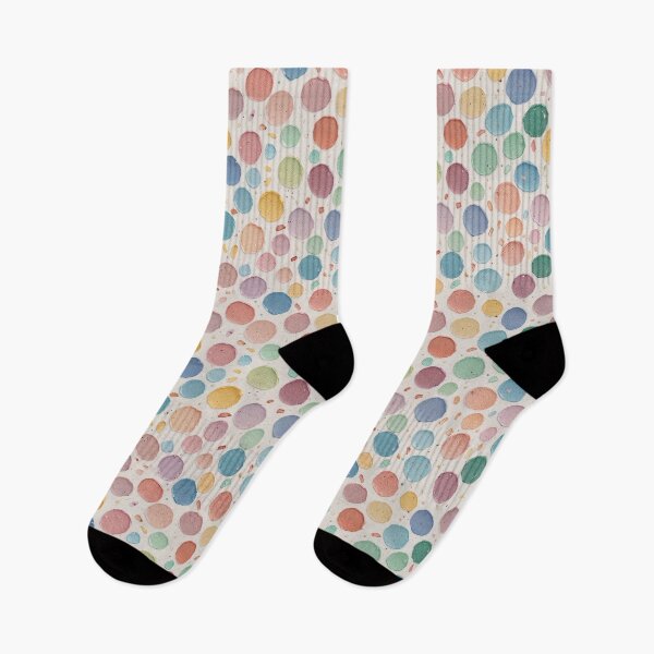Item preview, Pastel coloured crayon spots designed and sold by marshmelephant.