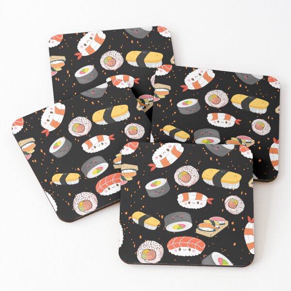 Item preview, Seamless Sushi Pattern — Cute Japanese Food Repeating Design with Sushi Rolls and More designed and sold by StudioSamanthaa.