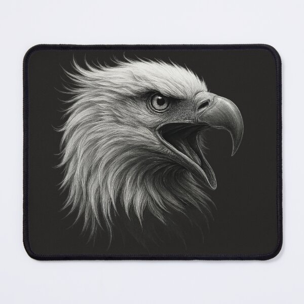 Item preview, Eagle head in black and white – Screaming Eagle designed and sold by Bernd Friese.