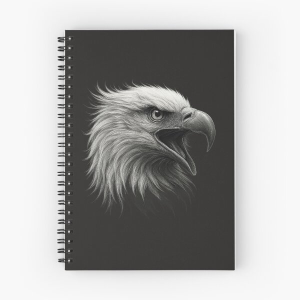 Item preview, Eagle head in black and white – Screaming Eagle designed and sold by Bernd Friese.