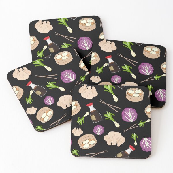 Item preview, Seamless Dumplings Pattern — Cute Asian Food Repeating Design with Dumplings and More designed and sold by StudioSamanthaa.
