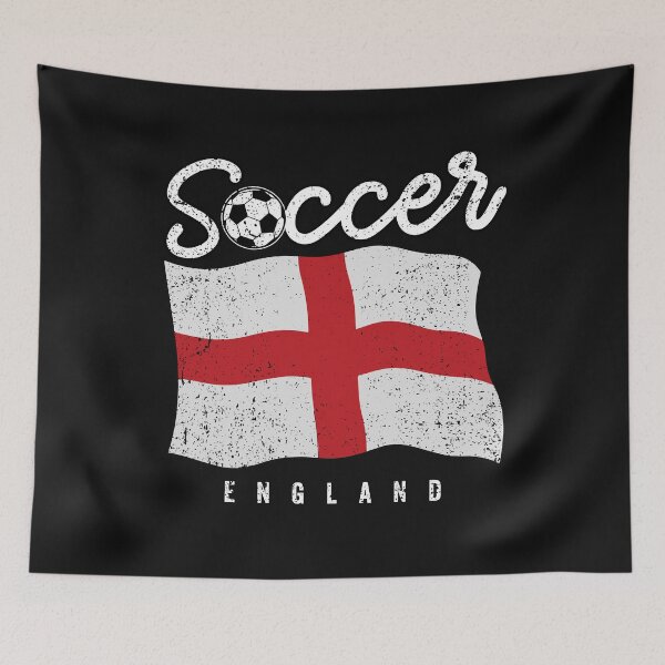 Item preview, SOCCER TEAMS BIG FLAG - ENGLAND - Fans and Teams for Men and Women T-shirt designed and sold by wallsandpatts.