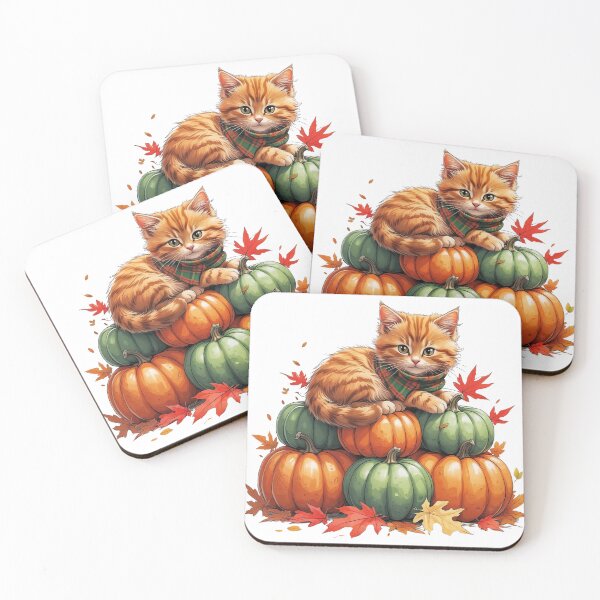 Item preview, Pumpkin Patch Kitty designed and sold by CozyinTime.