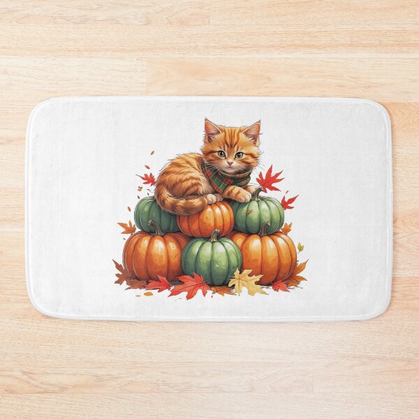 Item preview, Pumpkin Patch Kitty designed and sold by CozyinTime.