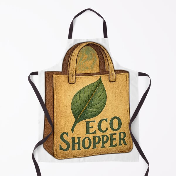 Item preview, Eco Shopper – Minimal Sustainable Tote Badge designed and sold by TONSNAP.