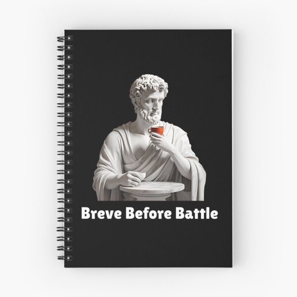 Item preview, Breve Before Battle - Stoic Statue Sipping A Cup of Breve Coffee - Stoicism Art designed and sold by LexaArtworks.