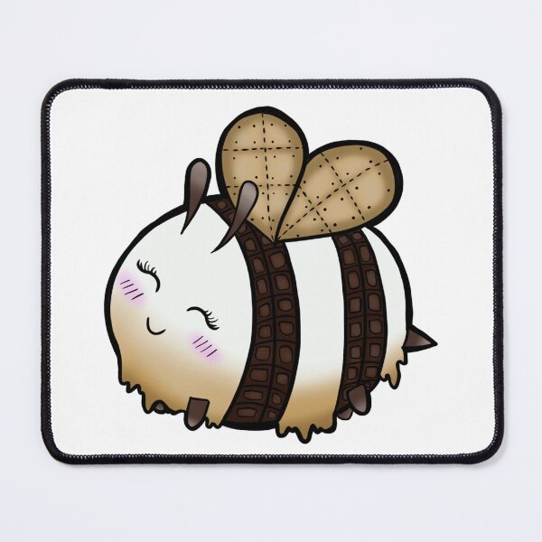 Artikelvorschau, Kawaii S’mores Bee – Süßer Marshmallow-Körper, Graham-Cracker-Flügel und Schokoladenstreifen-Illustration entworfen und verkauft von StudioSamanthaa.