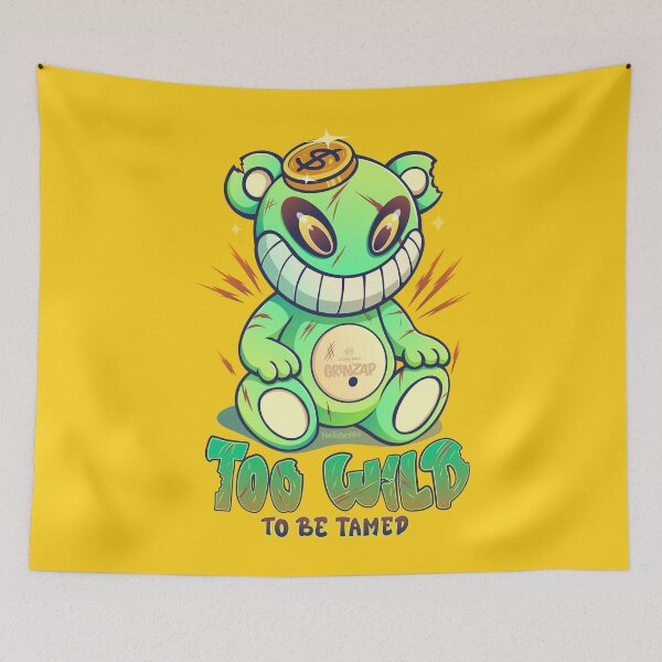 Item preview, GRINZAP Wild Green Bear designed and sold by Goba Bali Studio.