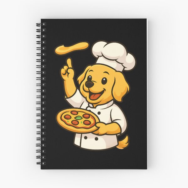 Item preview, Chef Dog with Pizza – Golden Retriever Tossing Pizza Dough in Chef Hat designed and sold by ColorSplash123.