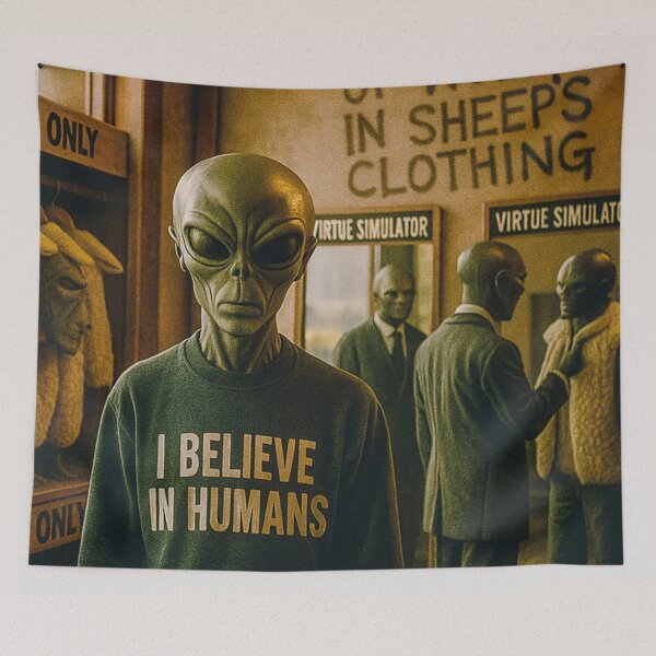 Item preview, funny alien meme for scifi fans designed and sold by Mauswohn.