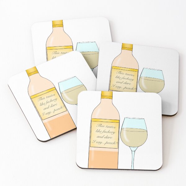 Item preview, Orange Wine Bottle with Glass — Funny “This Taste Like F! ...Peach?” Wine Quote Design designed and sold by StudioSamanthaa.