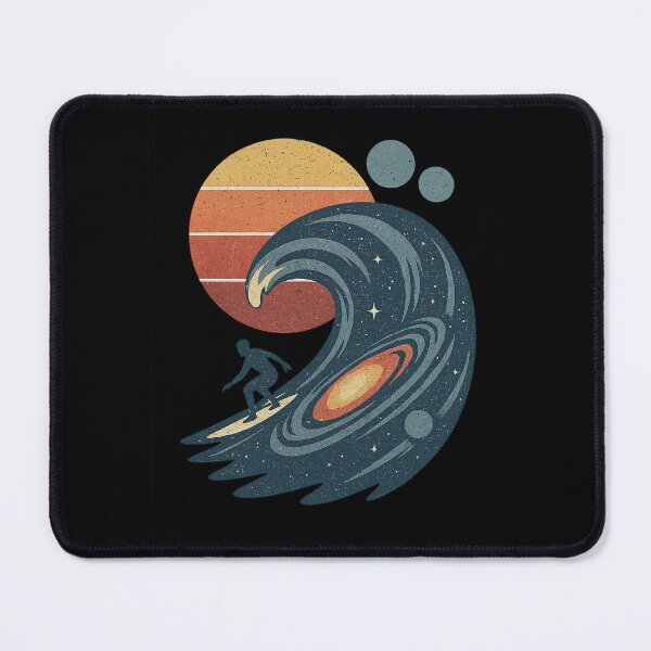 Item preview, Cosmic Wave Rider – Retro Sunset Surf designed and sold by ArcadiaSilence.