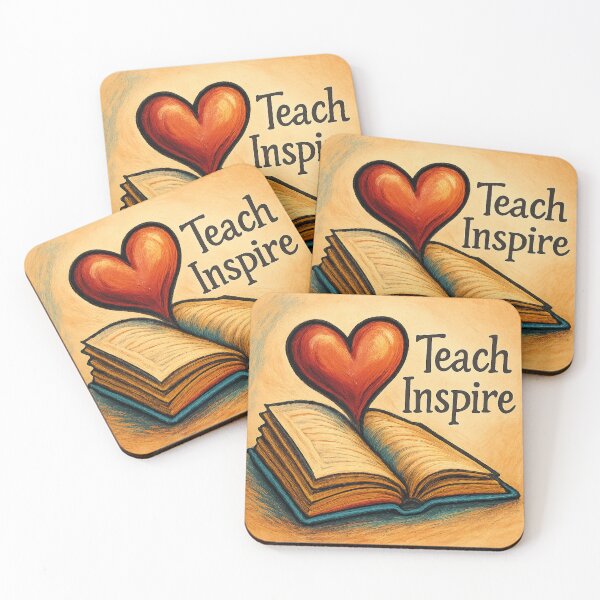 Item preview, Teach Inspire – Minimal Educator Badge Tee/Hoodie designed and sold by TONSNAP.
