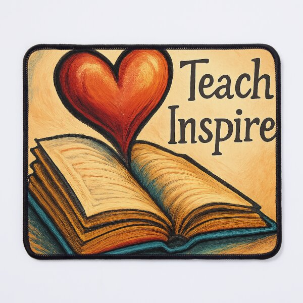 Item preview, Teach Inspire – Minimal Educator Badge Tee/Hoodie designed and sold by TONSNAP.