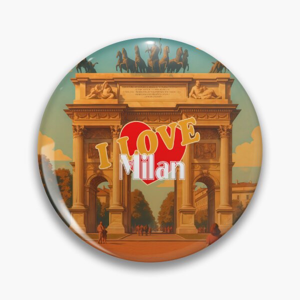 Artikelvorschau, Greetings from MILAN - ARCO DELLA PACE - Retro Vintage Design entworfen und verkauft von Earth Celebration Designs.