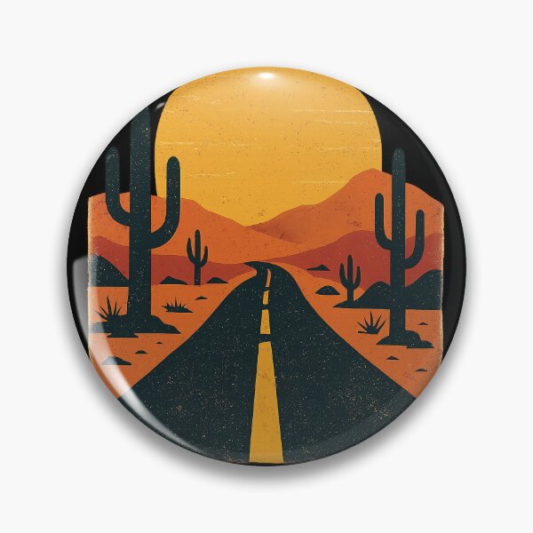 Item preview, Endless Desert Road – Retro Sunset Drive designed and sold by ArcadiaSilence.