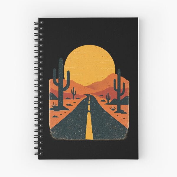 Item preview, Endless Desert Road – Retro Sunset Drive designed and sold by ArcadiaSilence.