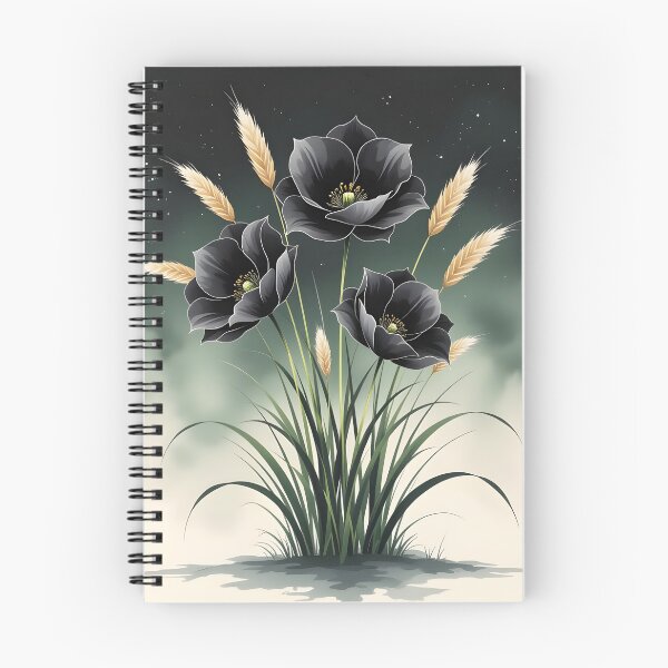 Item preview, Black flower brush Art designed and sold by Nuvio Designs.