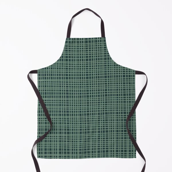 Item preview, Mid Century Modern Fine Weave Minimalist Retro Woven Pattern in Forest Green designed and sold by kierkegaard.