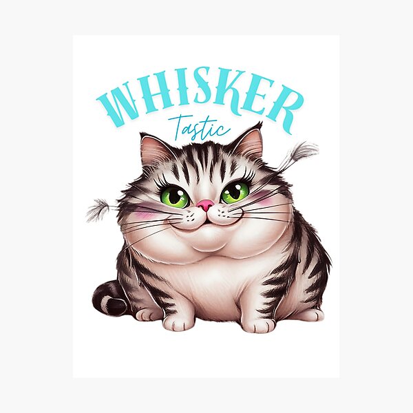 Item preview, Whisker Tastic - Cute Cat designed and sold by MysticalSVK.