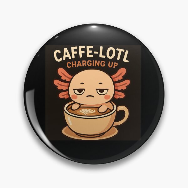 Item preview, Caffe-Lotl – Charging Up | Axolotl & Coffee Funny T-Shirt designed and sold by sasahe.