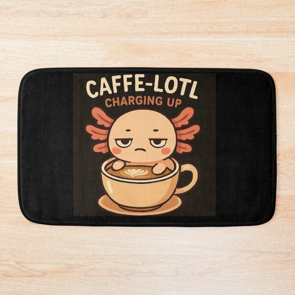 Item preview, Caffe-Lotl – Charging Up | Axolotl & Coffee Funny T-Shirt designed and sold by sasahe.