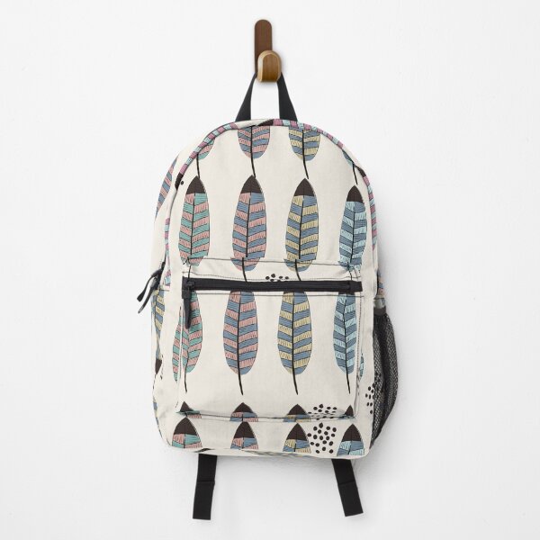 Artikelvorschau, Boho-Federmuster – Handgezeichnetes Pastell-Tribal-Design entworfen und verkauft von  Boho Vibes Studio.