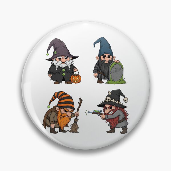 Item preview, Halloween Gnome | Whimsically Spooky and Festively Folkloric Graphic designed and sold by Tw1nsAIArt.