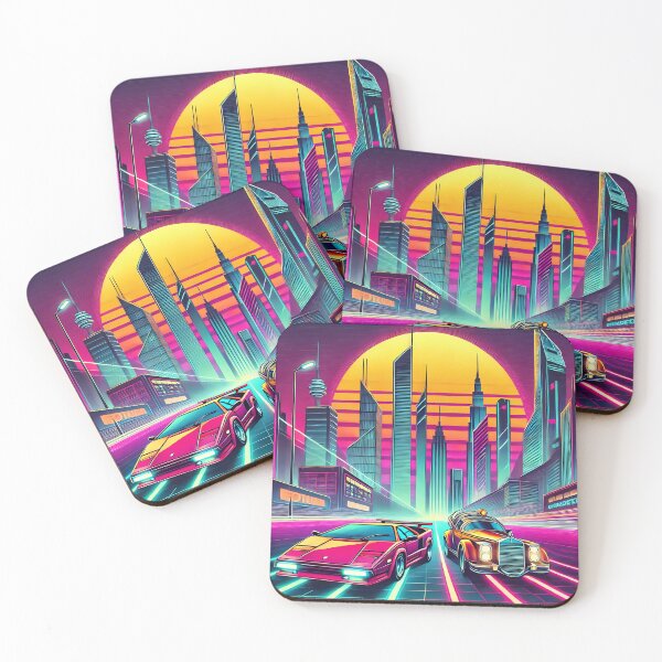 Item preview, Neon Streets – Retro Future Race designed and sold by ArcadiaSilence.