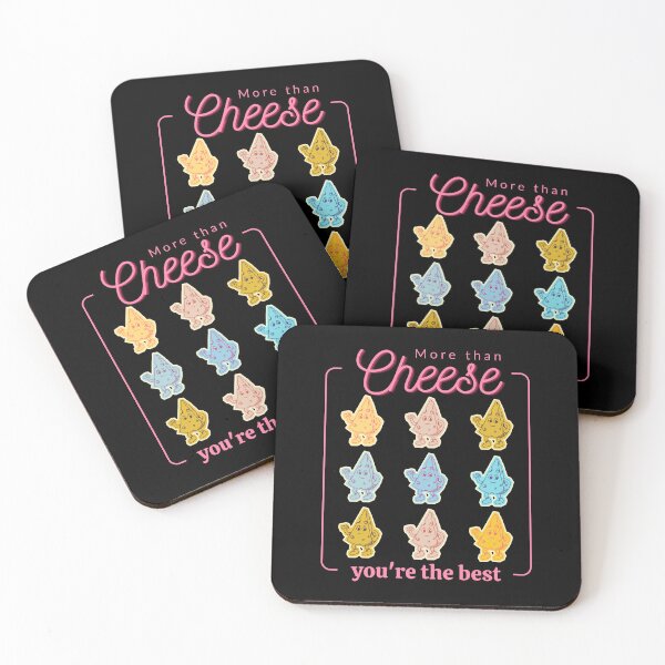 Item preview, Nine Cartoon Cheese Wedges with “More than Cheese” and “You’re the Best” Text designed and sold by SplashTastic.
