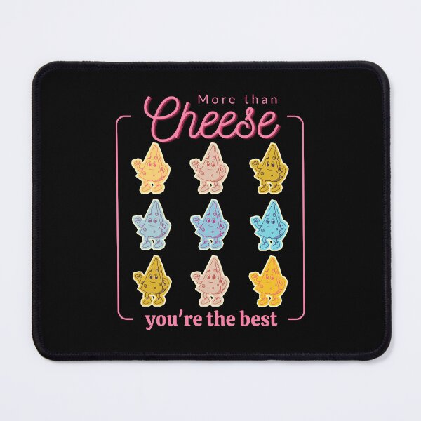 Item preview, Nine Cartoon Cheese Wedges with “More than Cheese” and “You’re the Best” Text designed and sold by SplashTastic.