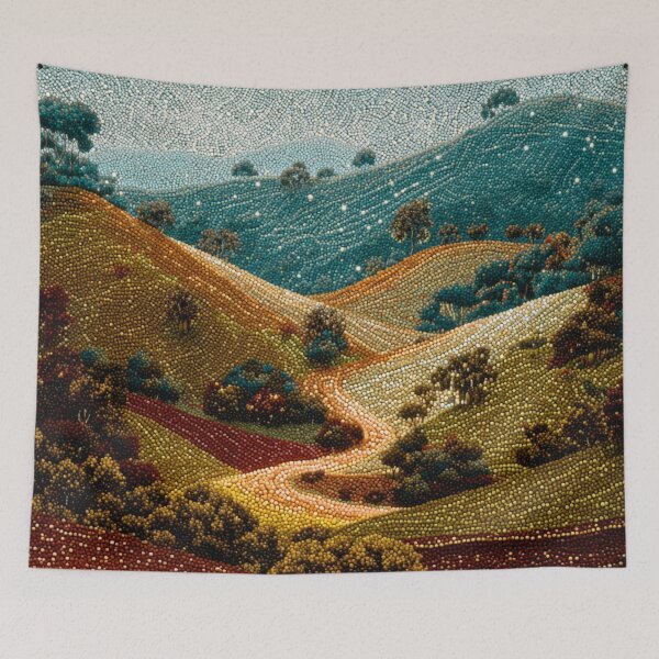 Item preview, Aboriginal Inspired Dot Art - Springbrook National Park designed and sold by GrinGalore.