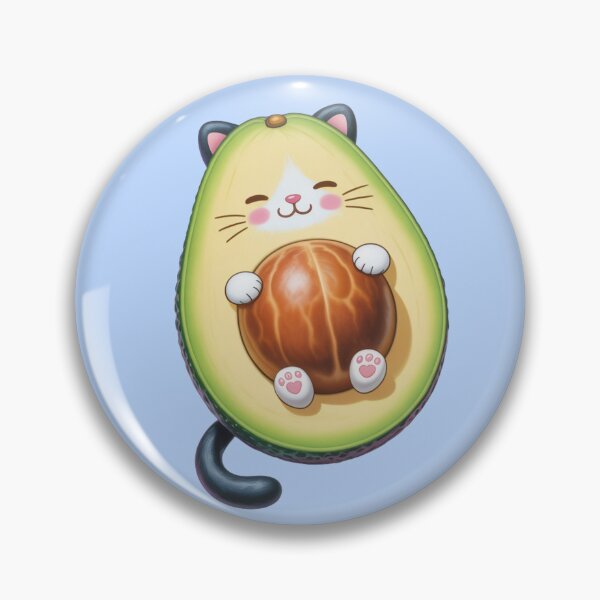 Item preview, Avocato – Kawaii Avocado Cat with Seed Belly designed and sold by ByBryteG.