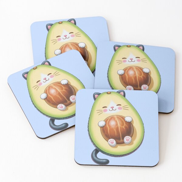 Item preview, Avocato – Kawaii Avocado Cat with Seed Belly designed and sold by ByBryteG.